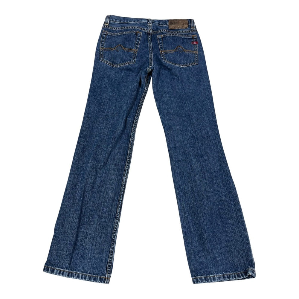 Quiksilver Straight Leg Dark Wash 2000s 100% Cotton Jeans Women's‎ 26x27 5/8